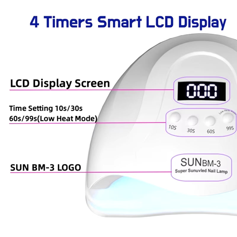 Nail Dryer LED Nail Lamp UV Lamp for Curing All Gel Nail Polish with Motion Sensing Manicure Pedicure Salon Tool