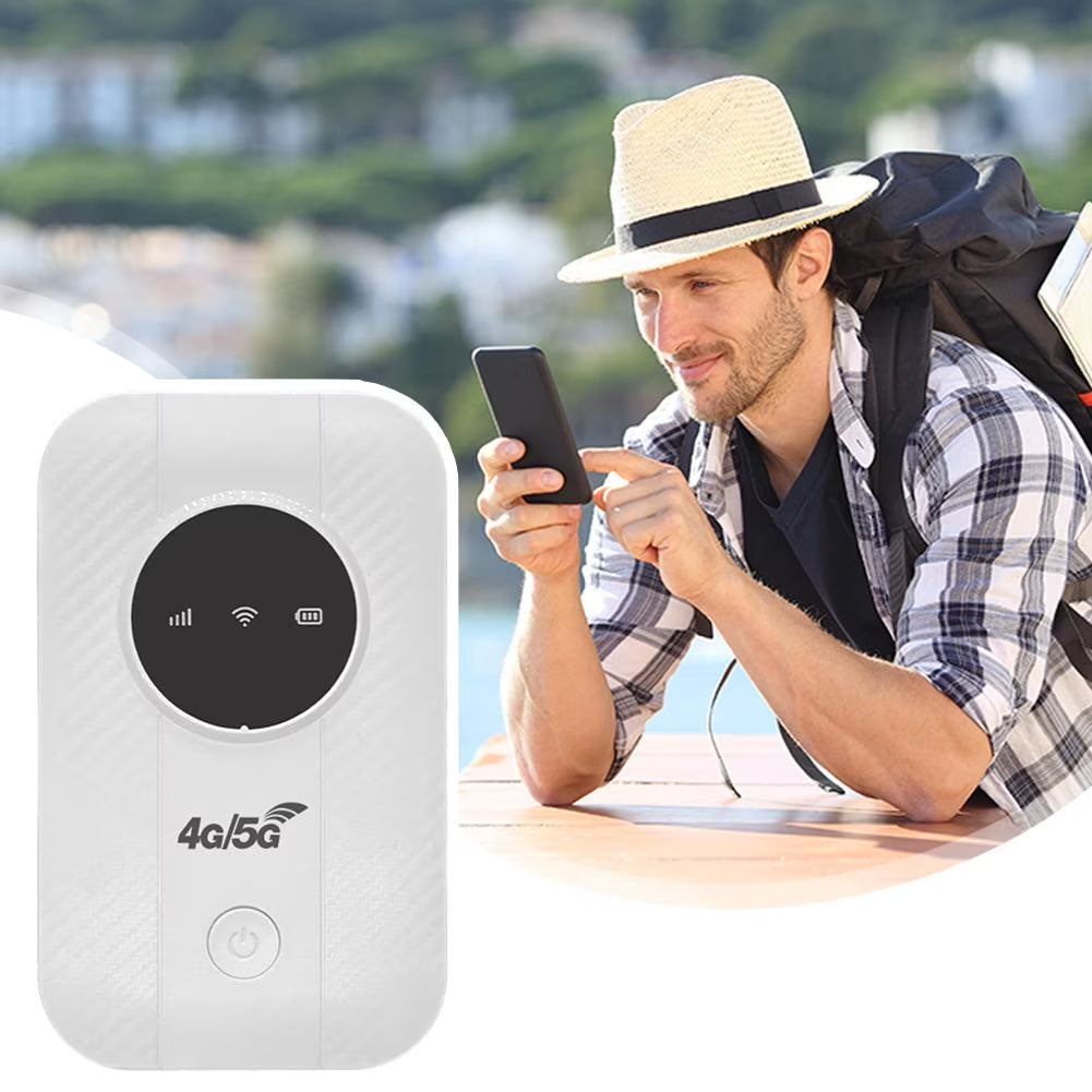 Portable Wifi Hotspot, 5G Router for High-Speed Internet, Compact Mobile Wireless Device