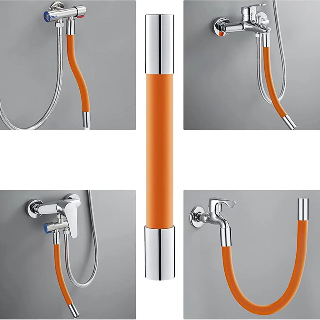 Kitchen Sink Faucet Extender Hose Universal Bathroom 360° Rotating Extension Bending Washbasin Water Tap Filter Tube Splash Head