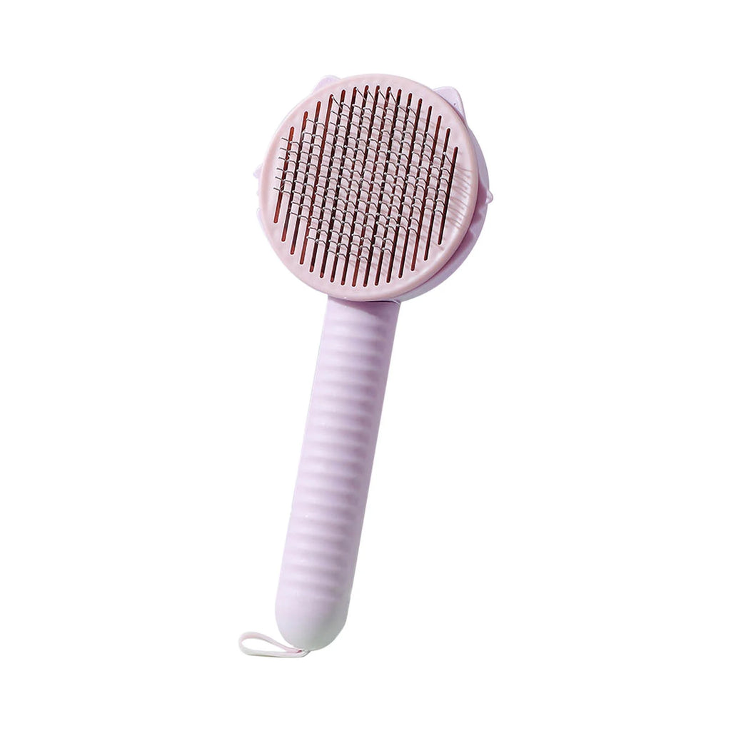 Kladzum Cat Brush, Pet Hair Cleaner Brush, Pet Grooming Brush, Self Cleaning Cat Brush, Cat Grooming Brush, Cat Shedding Brush, Cat and Dog Hair Removal Button Pet Hair Cleaner Brush Self Cleaning