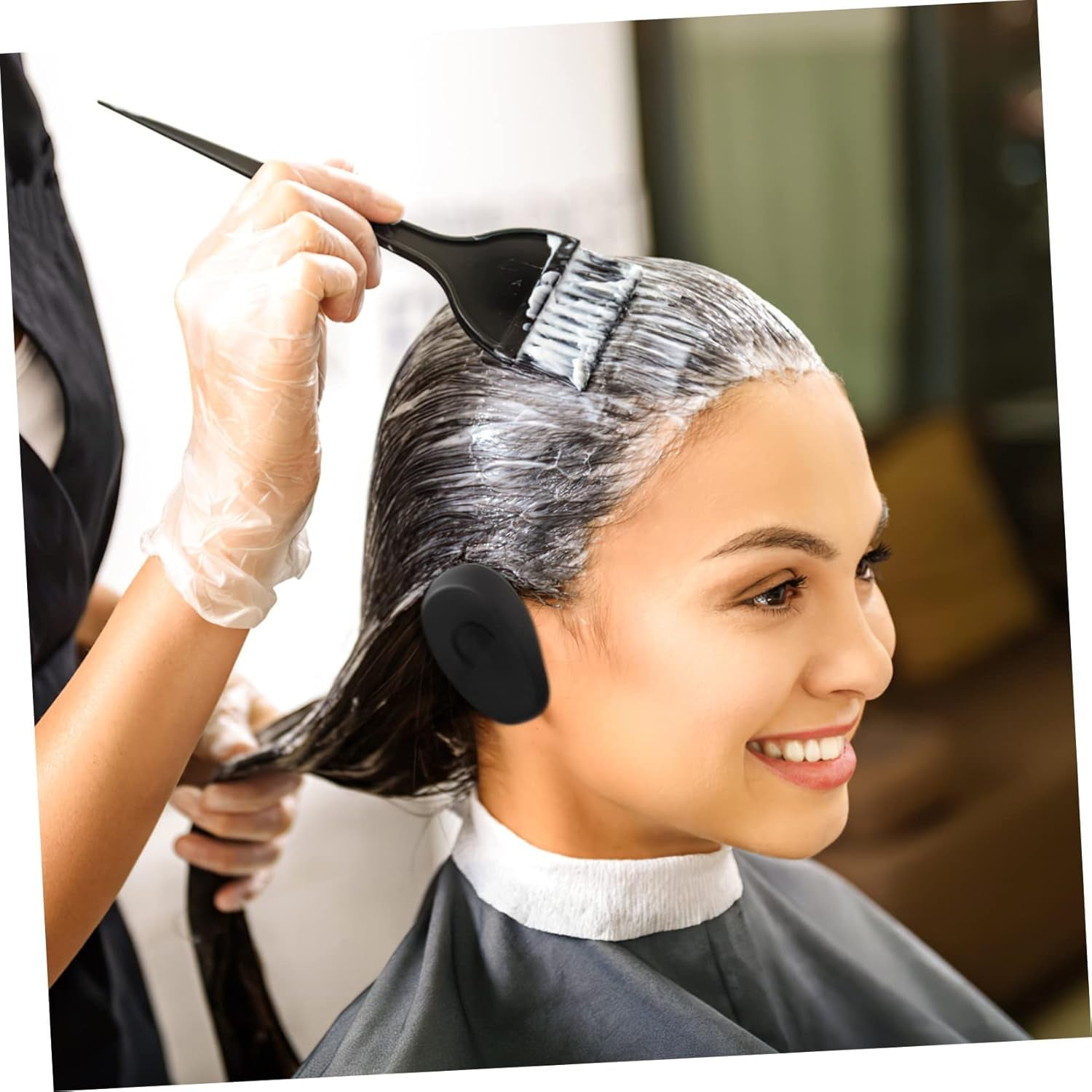 Hair Dye Paddle Kit with Bowl, Comb, Spoon and Brush for Salons