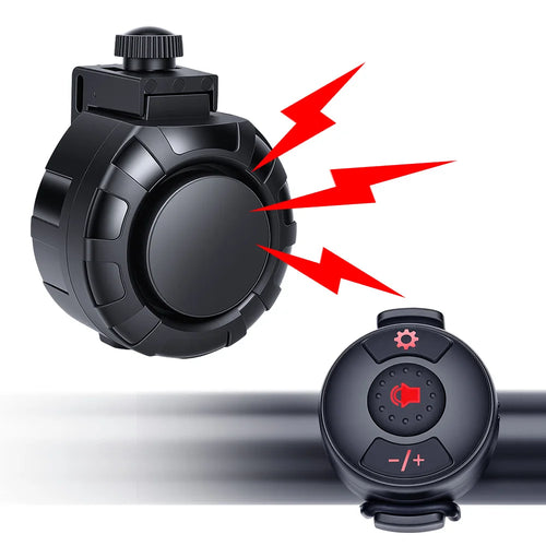 120Db Electric Bike Bell Rechargeable Bicycle Horn Remote Control Waterproof Cycling Scooter Warning Alarm Ring