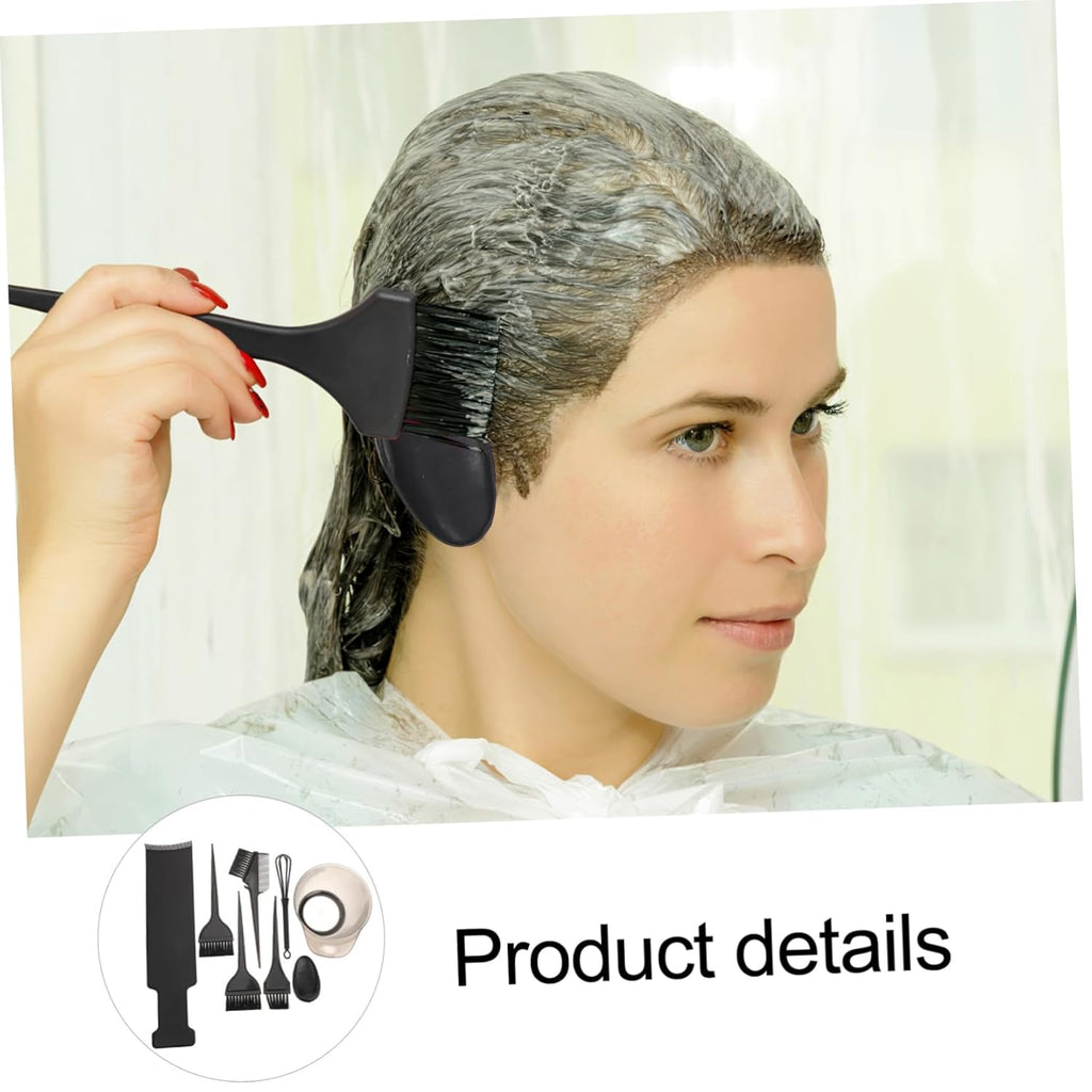 Hair Dye Paddle Kit with Bowl, Comb, Spoon and Brush for Salons