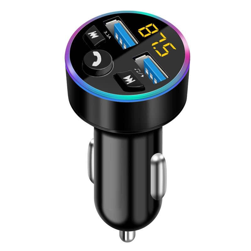 Transmisor FM Radio Bluetooth USB Para Carro Auto for Car Con Pantalla Digital