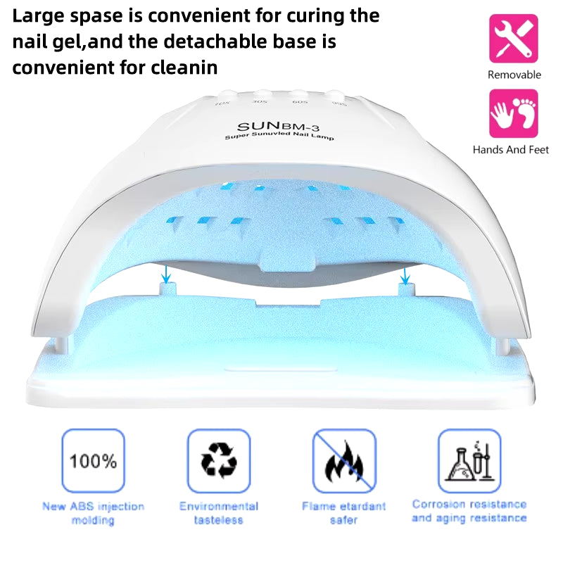 Nail Dryer LED Nail Lamp UV Lamp for Curing All Gel Nail Polish with Motion Sensing Manicure Pedicure Salon Tool
