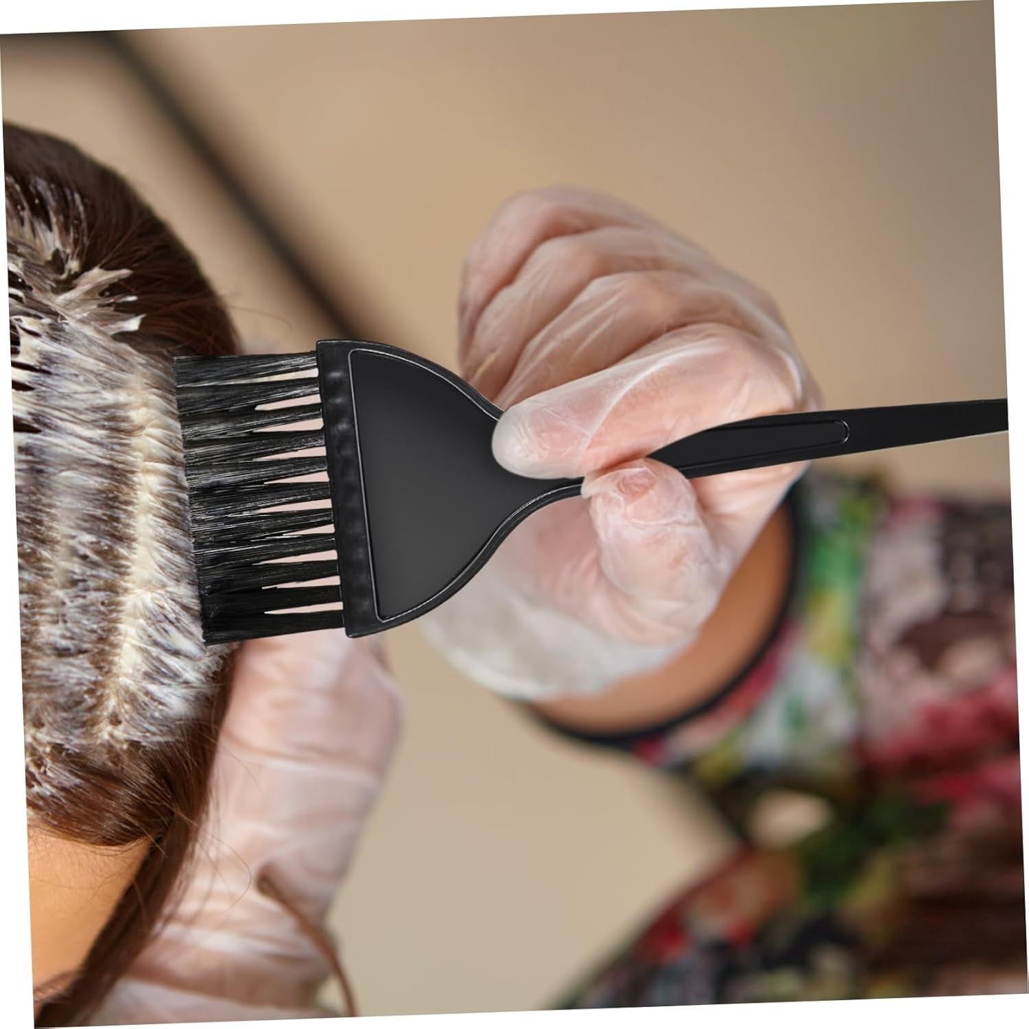Hair Dye Paddle Kit with Bowl, Comb, Spoon and Brush for Salons
