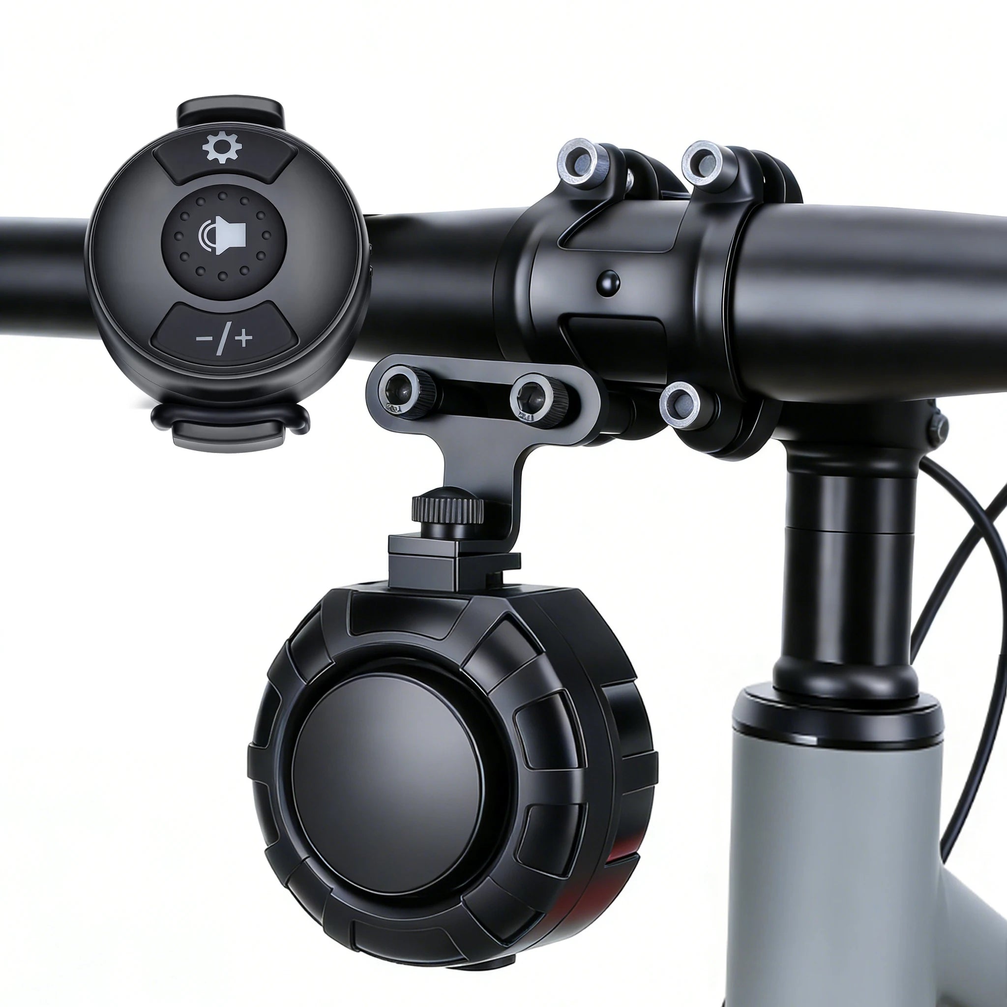 120Db Electric Bike Bell Rechargeable Bicycle Horn Remote Control Waterproof Cycling Scooter Warning Alarm Ring